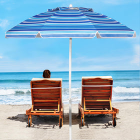 Aoxun beach umbrella sand-anchor keeps canopy secure on windy shores