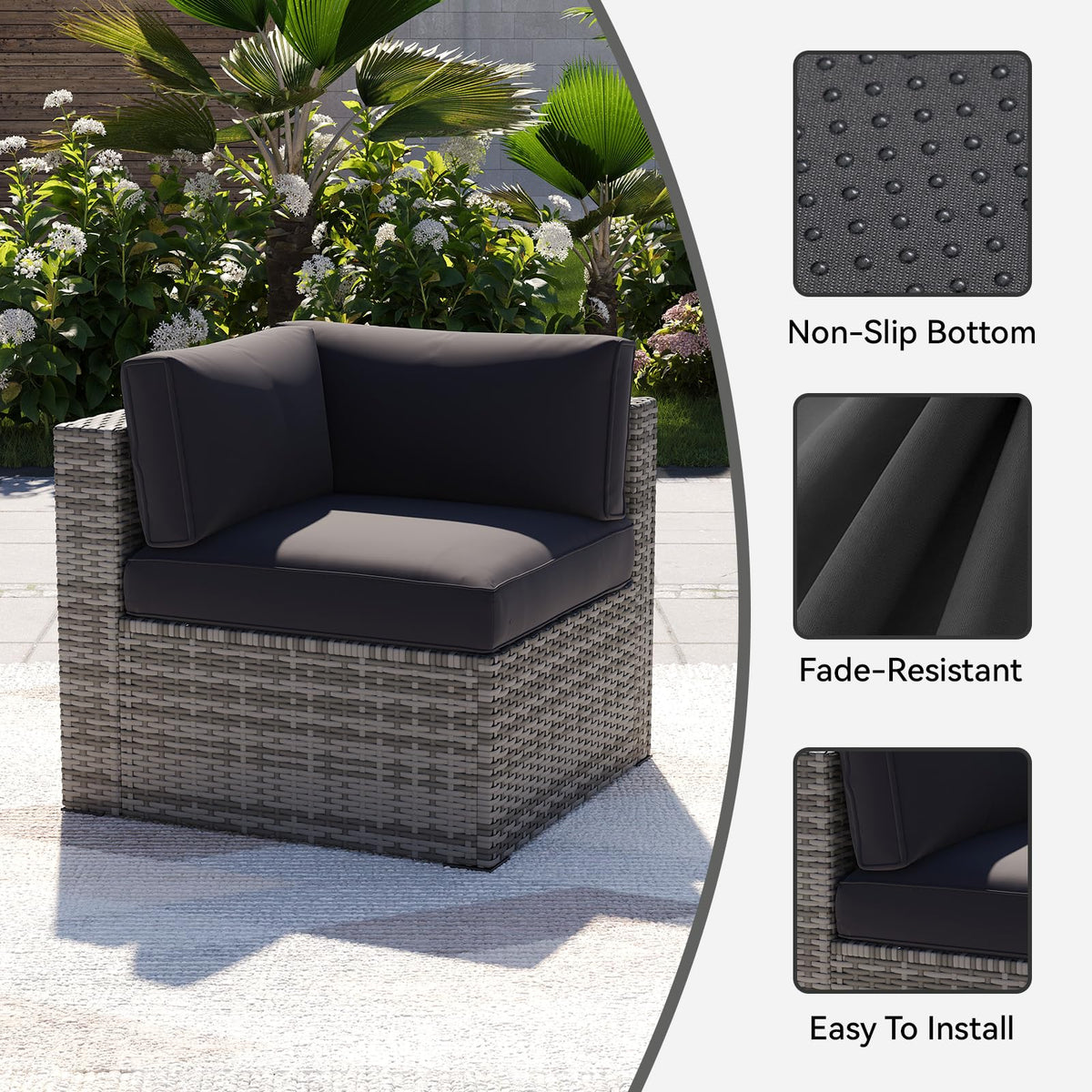 Aoxun water-repellent finish beads light rain for outdoor use.