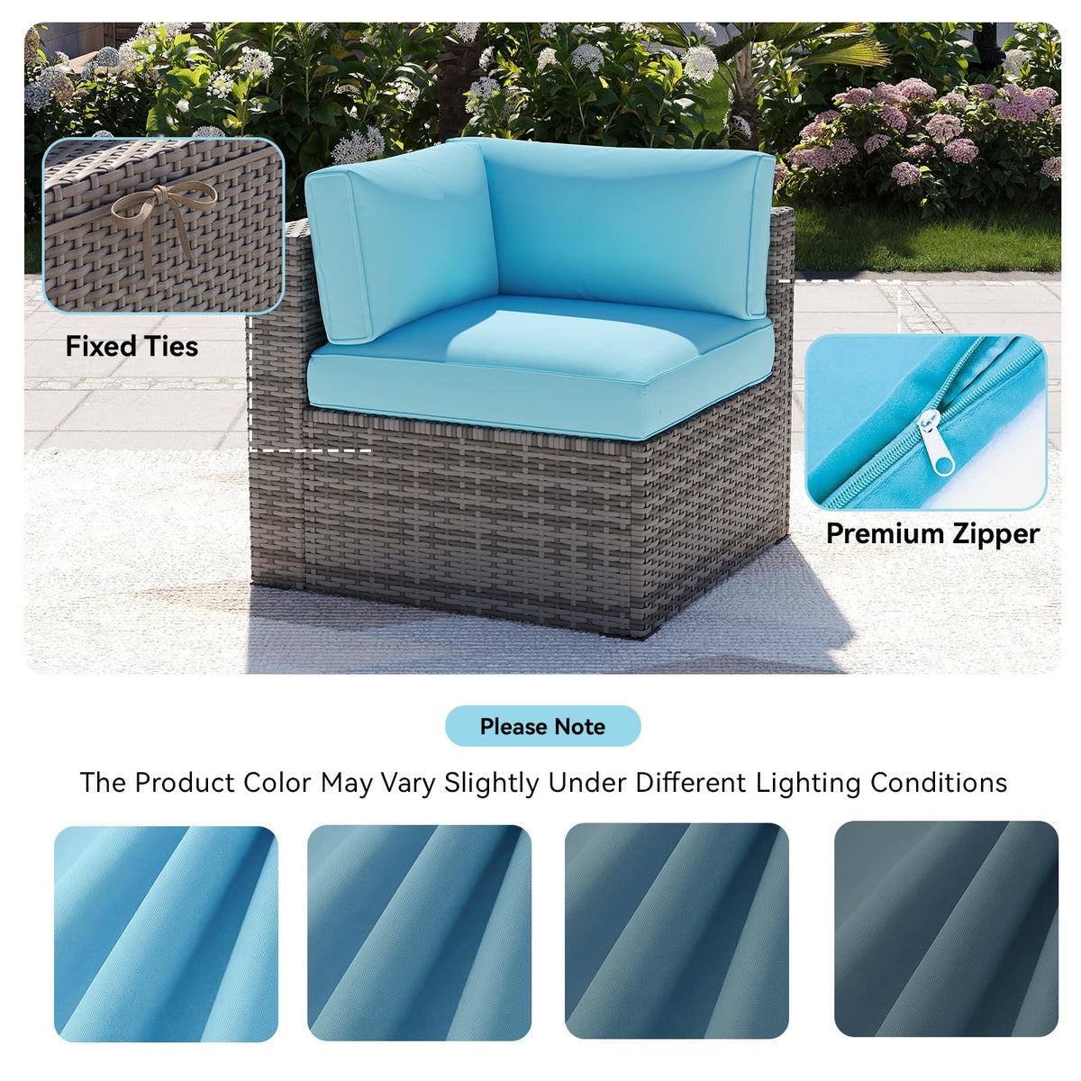 Aoxun machine-washable cushion covers for easy maintenance