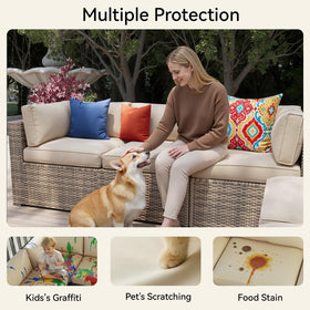 Aoxun non-slip bottom dots keep cushions in place outdoors