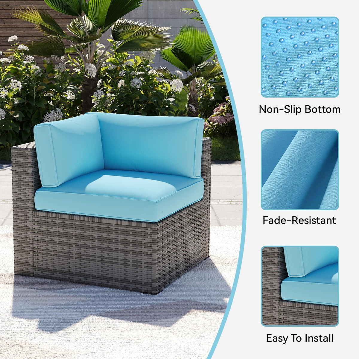 Aoxun reinforced double stitching for durability