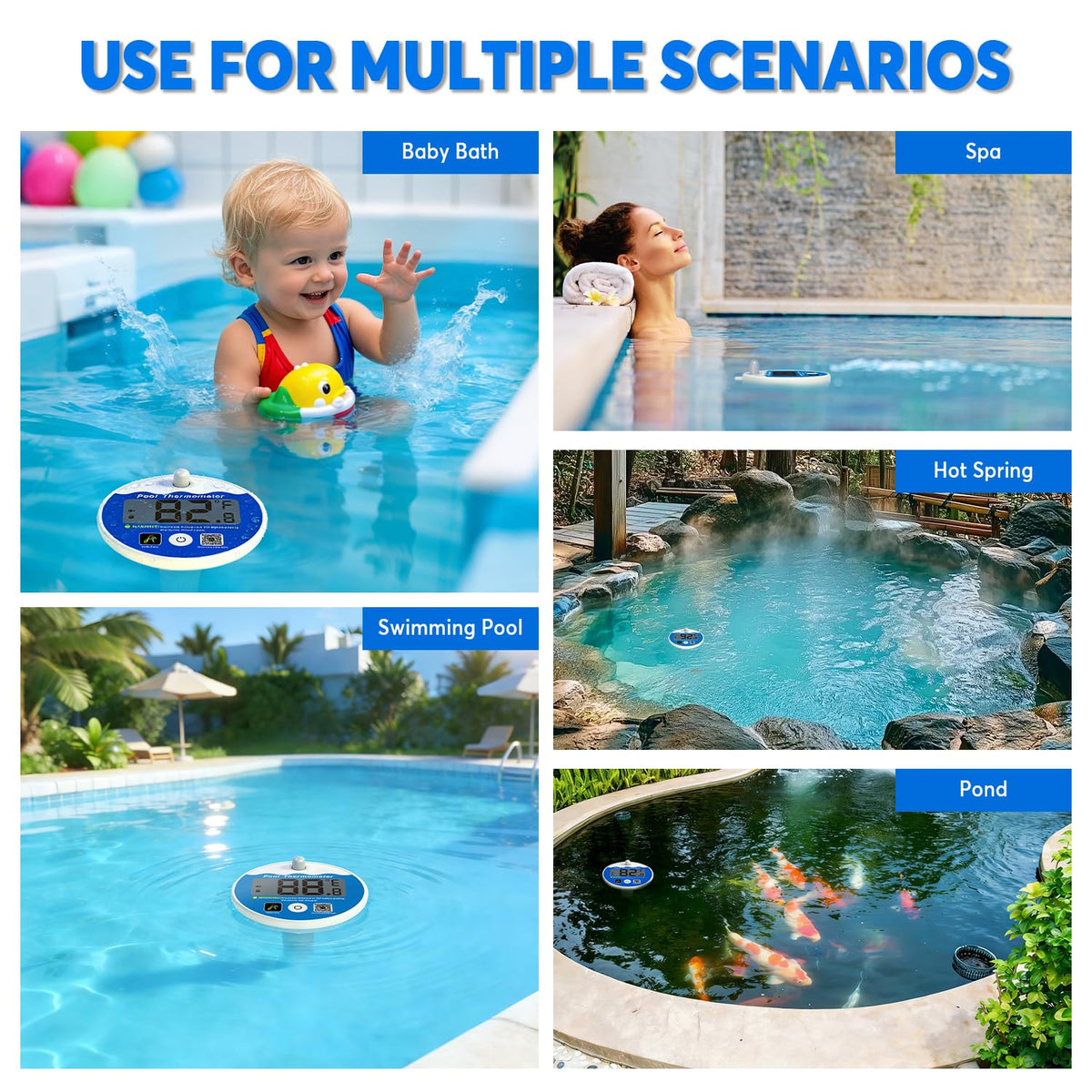 Aoycocr suitable for pools, hot tubs, spas, and ponds usage.