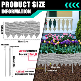 Apaspoil lawn edging showing spikes for secure soil grip