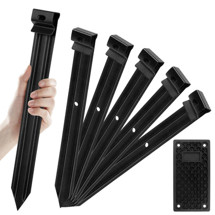 Apaspoil metal landscape edging stake 10in for sturdy lawn borders
