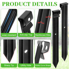 Apaspoil plastic panel attachment aligns securely for neat border