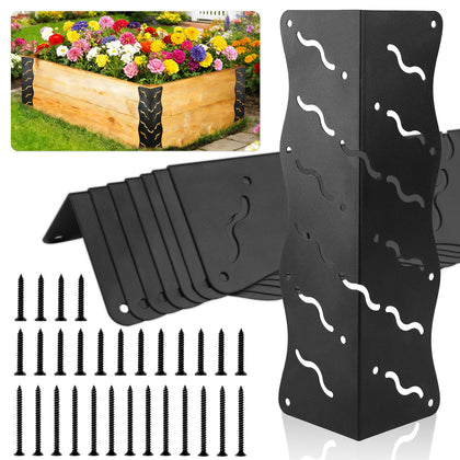 Apaspoil raised bed corner bracket in 11x3x3 inches for sturdy garden construction