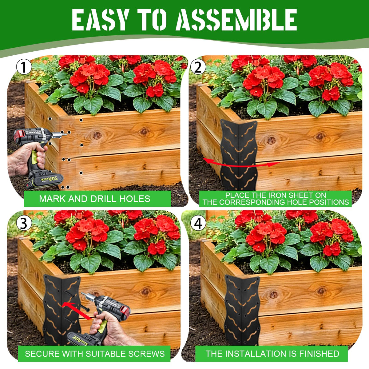 Apaspoil rounded edging protects hands during bracket installation