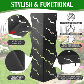 Apaspoil bracket with staggered double row screw holes for enhanced stability