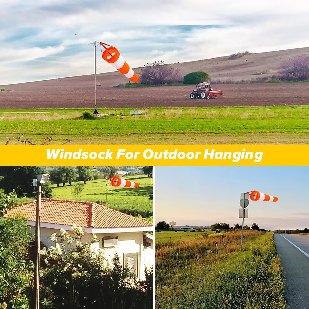 Apuasvcm wind sock is lightweight and easy to relocate.