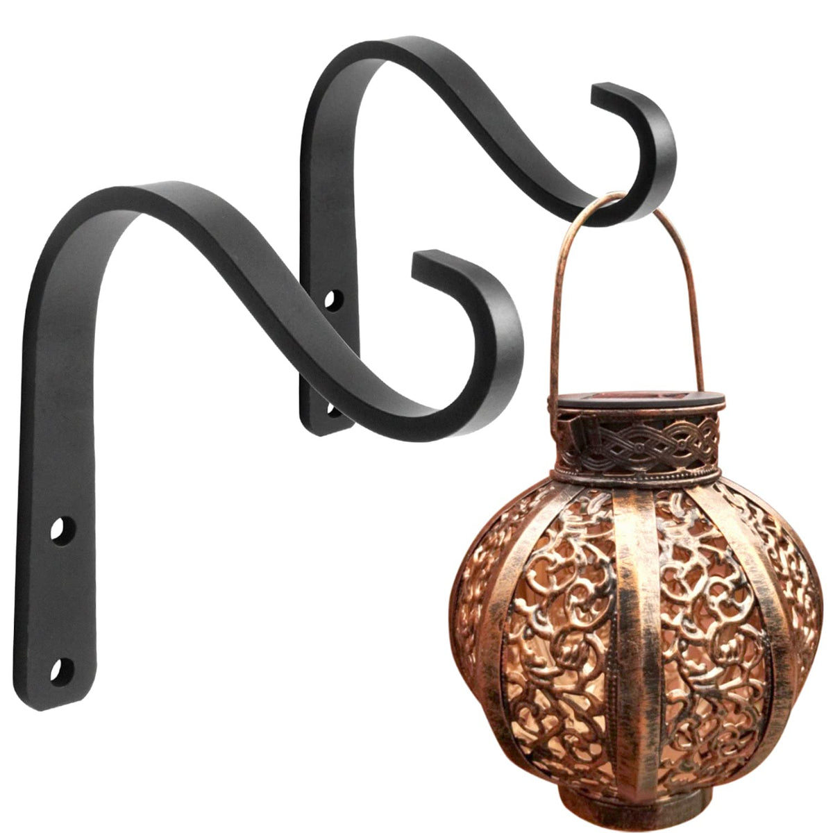APBFH 5-inch outdoor iron wall-hanger hook ready for sturdy wall mounting.
