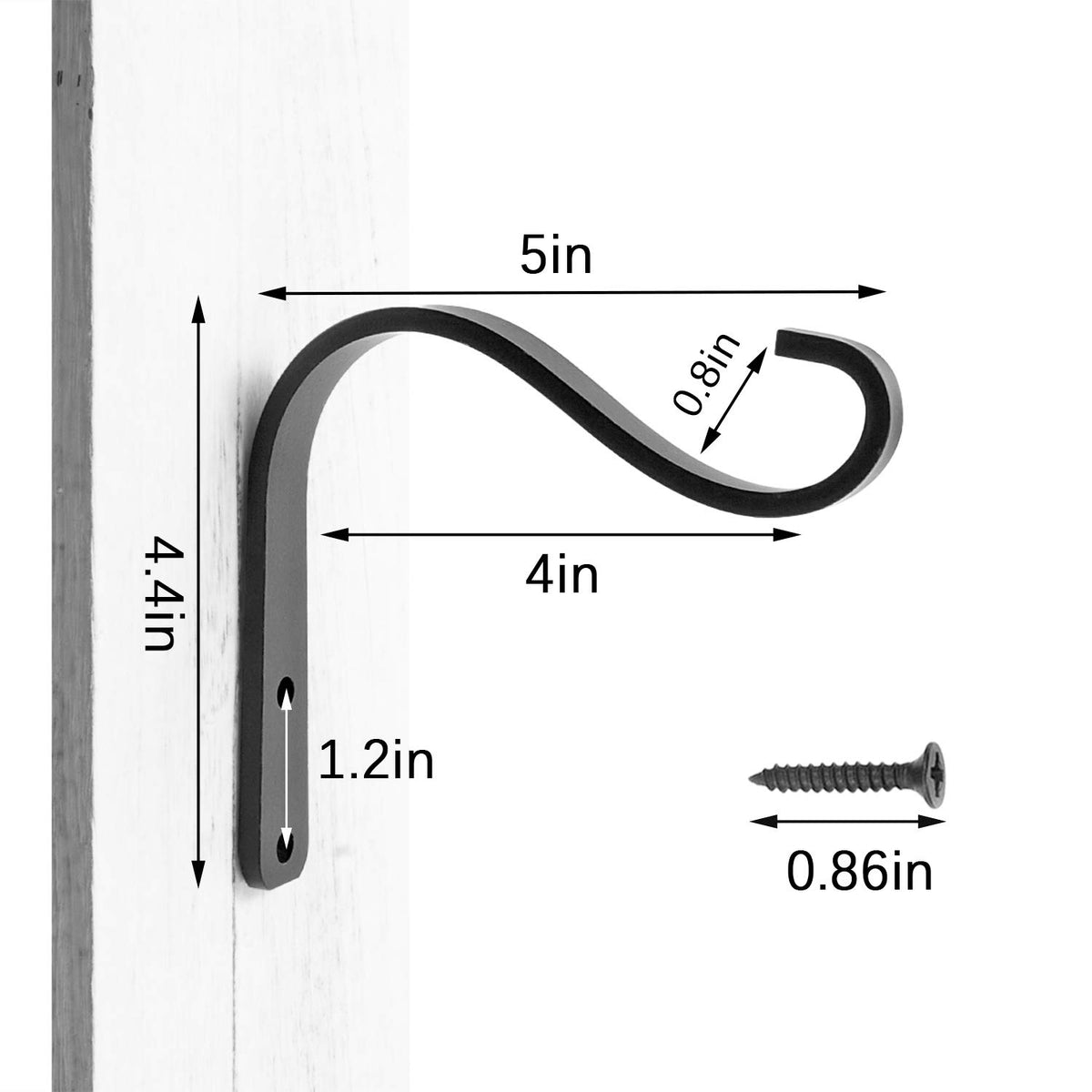 APBFH pack of 2 hanging hooks for versatile outdoor decorating.