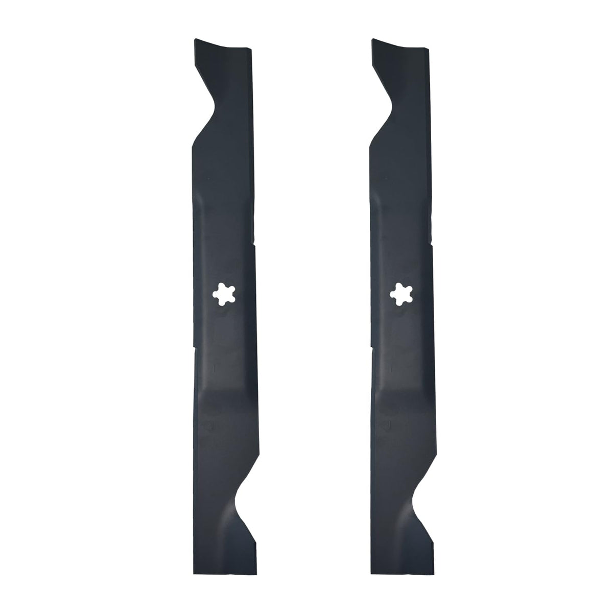 Apeixoto 2pcs YTH22V46 mower blades pack for crisp, even cuts on 46-inch decks