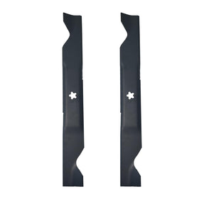 Apeixoto 2pcs YTH22V46 mower blades pack for crisp, even cuts on 46-inch decks