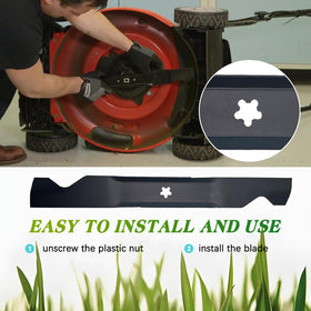 Apeixoto blades compatible with Craftsman, Husqvarna, Poulan models and 46-inch decks