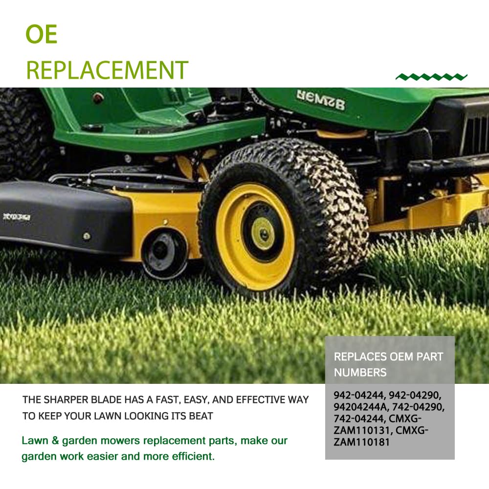Apeixoto multi-terrain cutting blades designed to handle grass and debris.