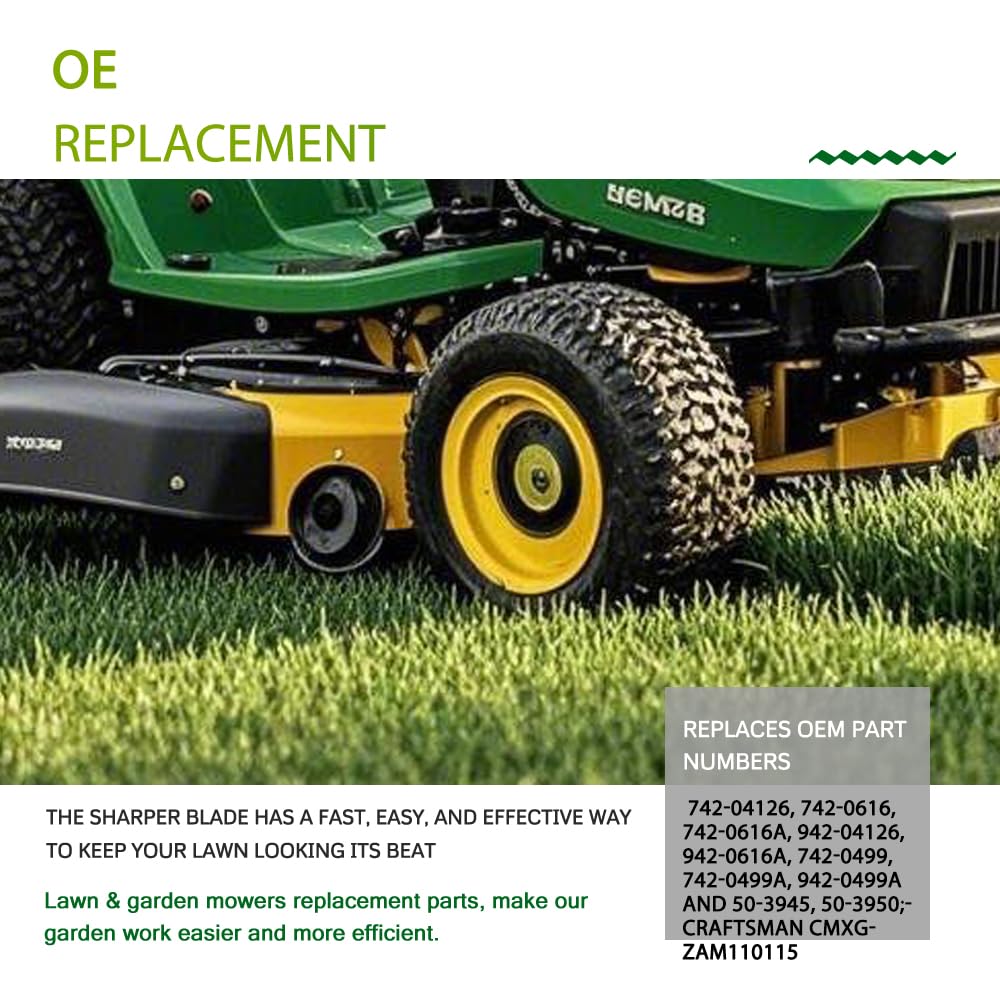 Powder-coated surface on Apeixoto blades resists rust in wet mowing conditions.