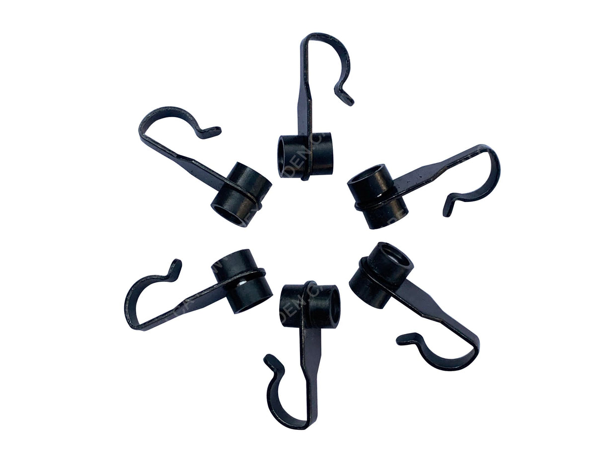 APEX GARDEN 36-pack steel curtain hooks for gazebo, durable support.