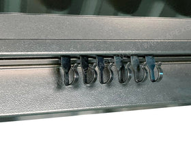 APEX GARDEN steel curtain track hangers, compatible with gazebo rails.