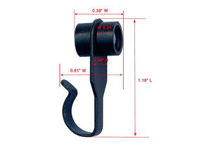 APEX GARDEN steel hook rail for gazebo tracks, reliable replacement.