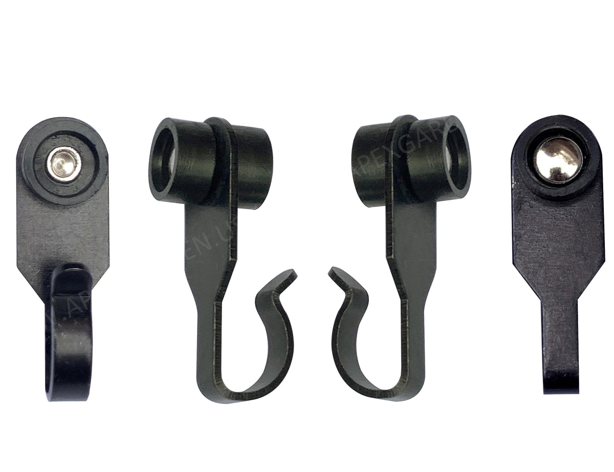 APEX GARDEN steel slide hook with wheels for gazebo curtains, smooth hanging.