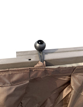 APEX GARDEN water-repellent fabric helps keep curtains dry in light rain.