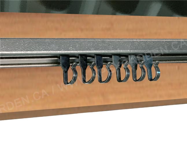 APEX GARDEN wheeled hooks for gazebo netting, easy reach and adjustment.