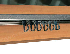 APEX GARDEN wheeled hooks for gazebo netting, easy reach and adjustment.