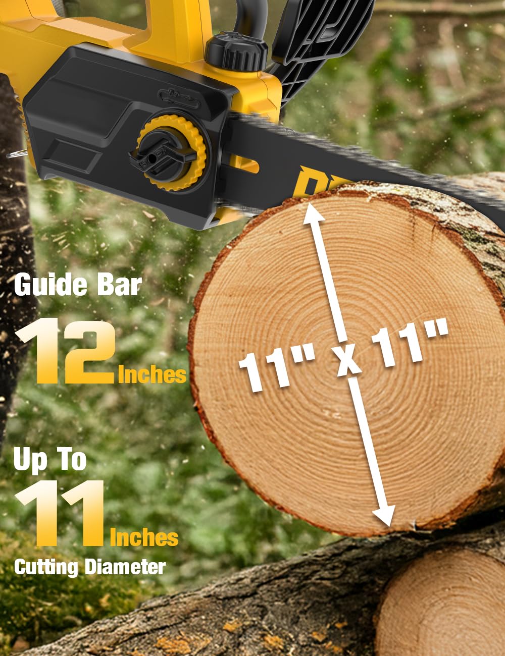 APEXPOWER auto oiler keeps the bar and chain lubricated for longer life