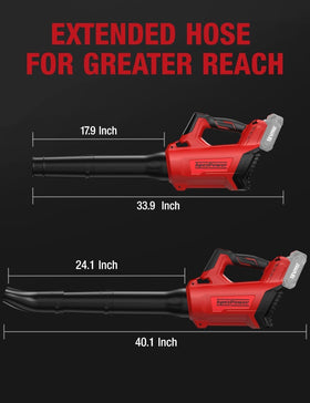 APEXPOWER extendable short and long tubes increase reach and flexibility.