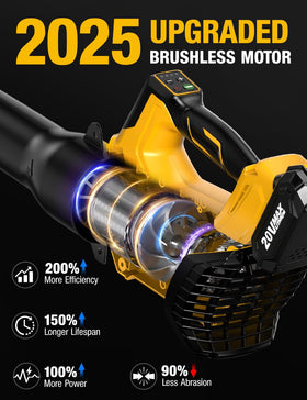 APEXPOWER brushless motor at 26,000 RPM powering quick cleanup.