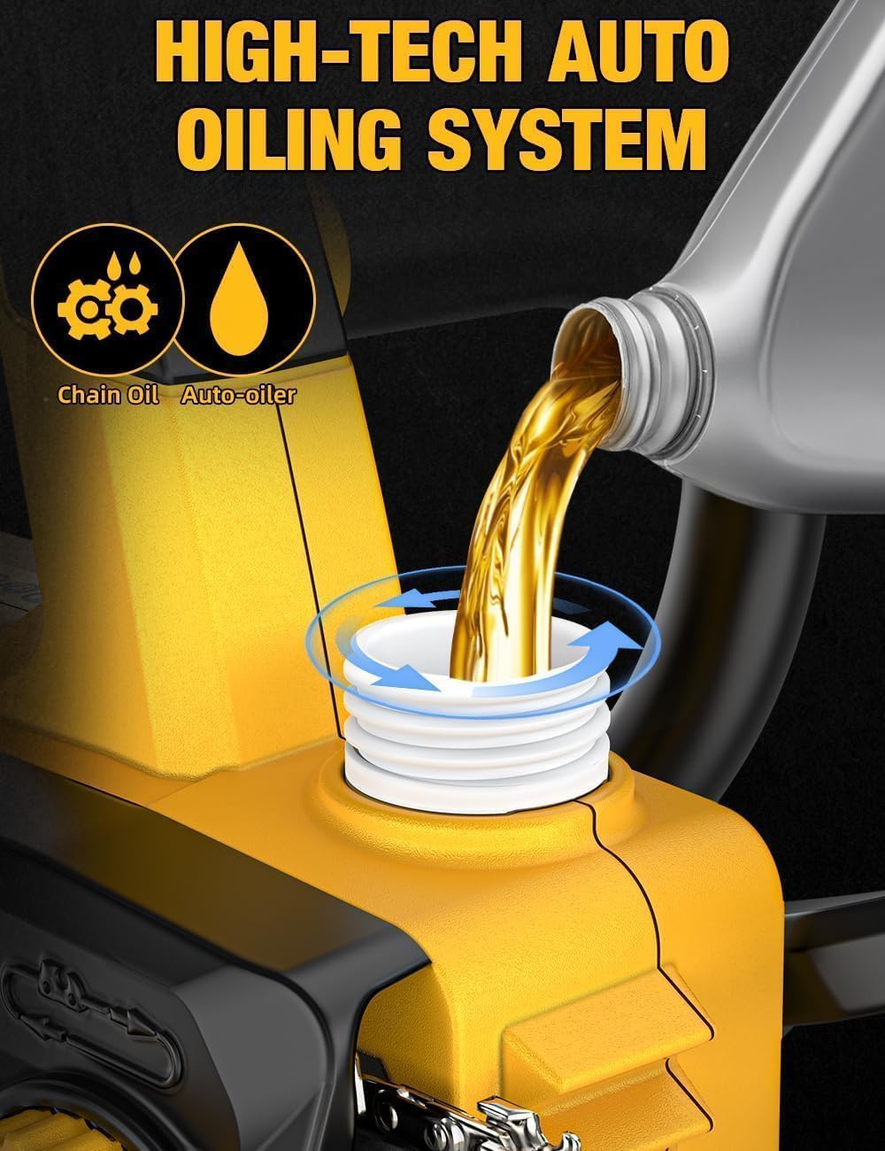 APEXPOWER tool-free tensioning for quick, easy adjustments