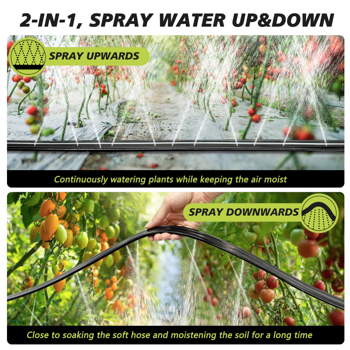 Apgooface sprinkler-soaker hose end caps simplify connecting to another hose.