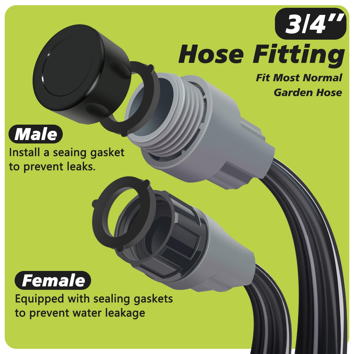 Apgooface sprinkler-soaker hose three-tube configuration delivers efficient watering.