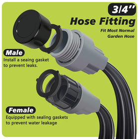 Apgooface sprinkler-soaker hose three-tube configuration delivers efficient watering.