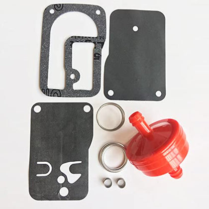 APHP fuel pump diaphragm repair kit front view, compatible with Briggs & Stratton engines.