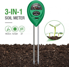 The apine pH tester metal probe provides quick soil acidity insight.