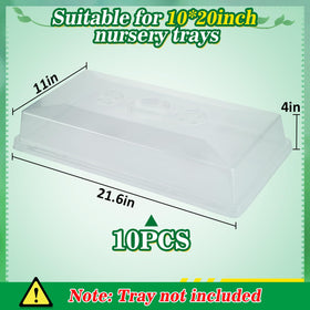 Apipi humidity dome with easy handles for placement and removal