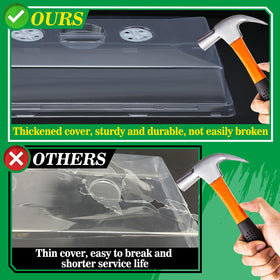Apipi durable plastic humidity dome for long-lasting greenhouse environment