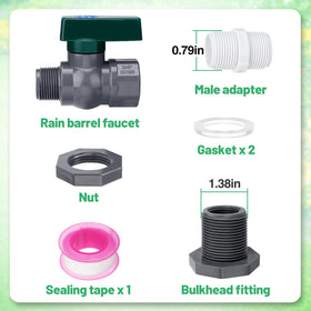 Apipi durable PVC barrel kit designed for weather resistance outdoors.