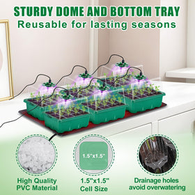 Apipi durable PVC seed tray base supports sturdy propagation.