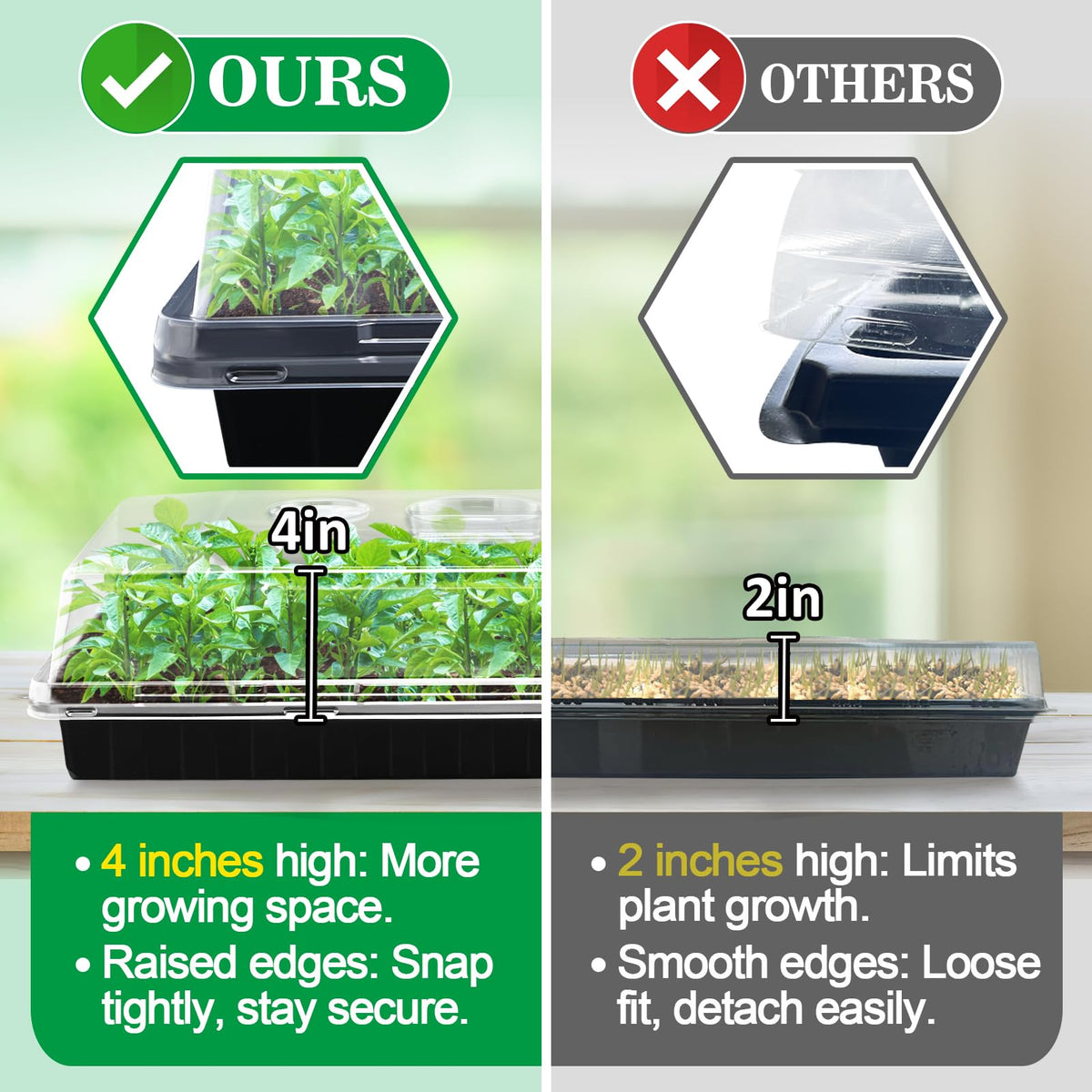 Apipi seedling tray cover 1020 thickened plastic for warm moisture