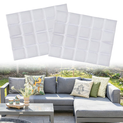 Apipi wind-resistant pillow insert hidden inside a cushion for stable outdoor seating.