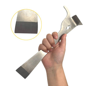 APlayfulBee frame work-ready tool helps prep frames during hive maintenance.