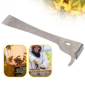 APlayfulBee L-hook end aids lifting frames during inspections.
