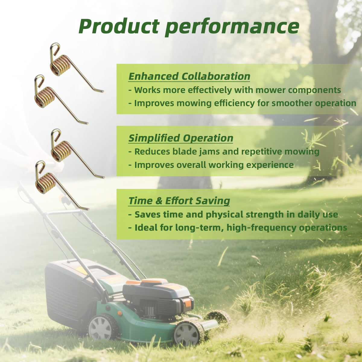 Apobelor lawn care spring pack offers durable, easy-to-install replacements.