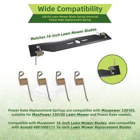 Apobelor MaxPower 330105 spring ready for quick lawn maintenance replacement.