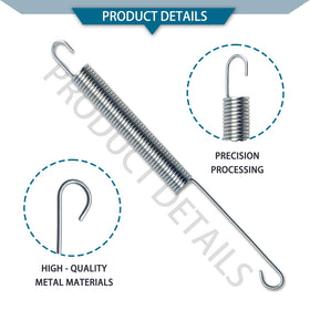 Nickel-plated tempered-steel spring by Apobelor with corrosion resistance and long-lasting performance.