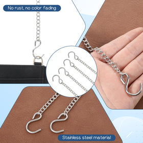Apojgitn outdoor hanging chain blends with garden decor and plants.