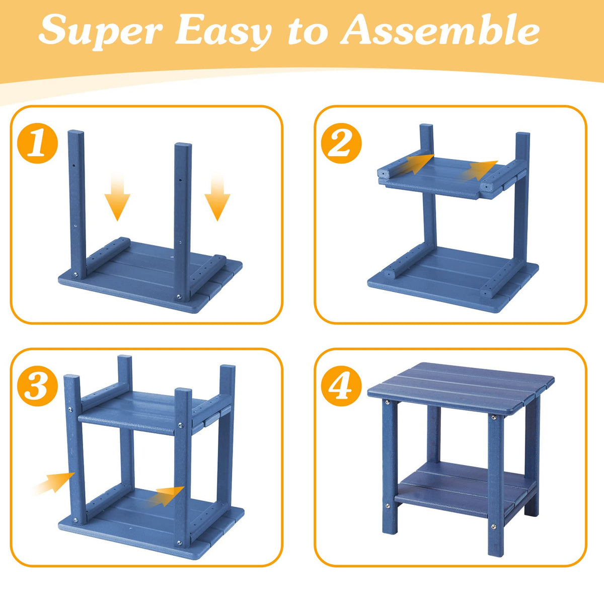 Apolimi Adirondack side table assembly step guide