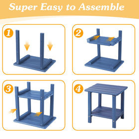 Apolimi Adirondack side table assembly step guide